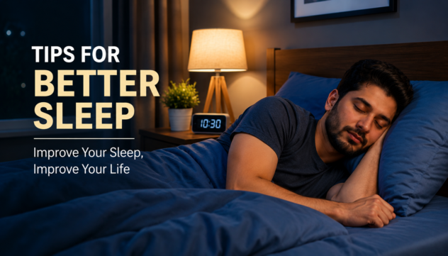 Infographic showing sleep tips for fall asleep naturally