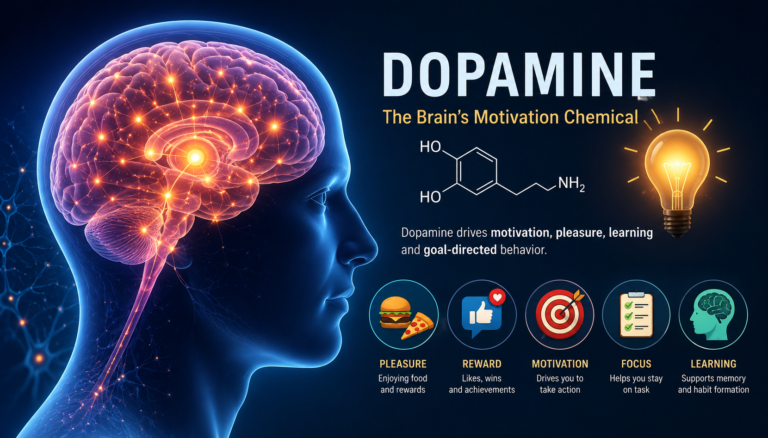 Dopamine and brain reward system.